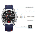 Megir Sport 2063 – Men’s Silicone Chronograph