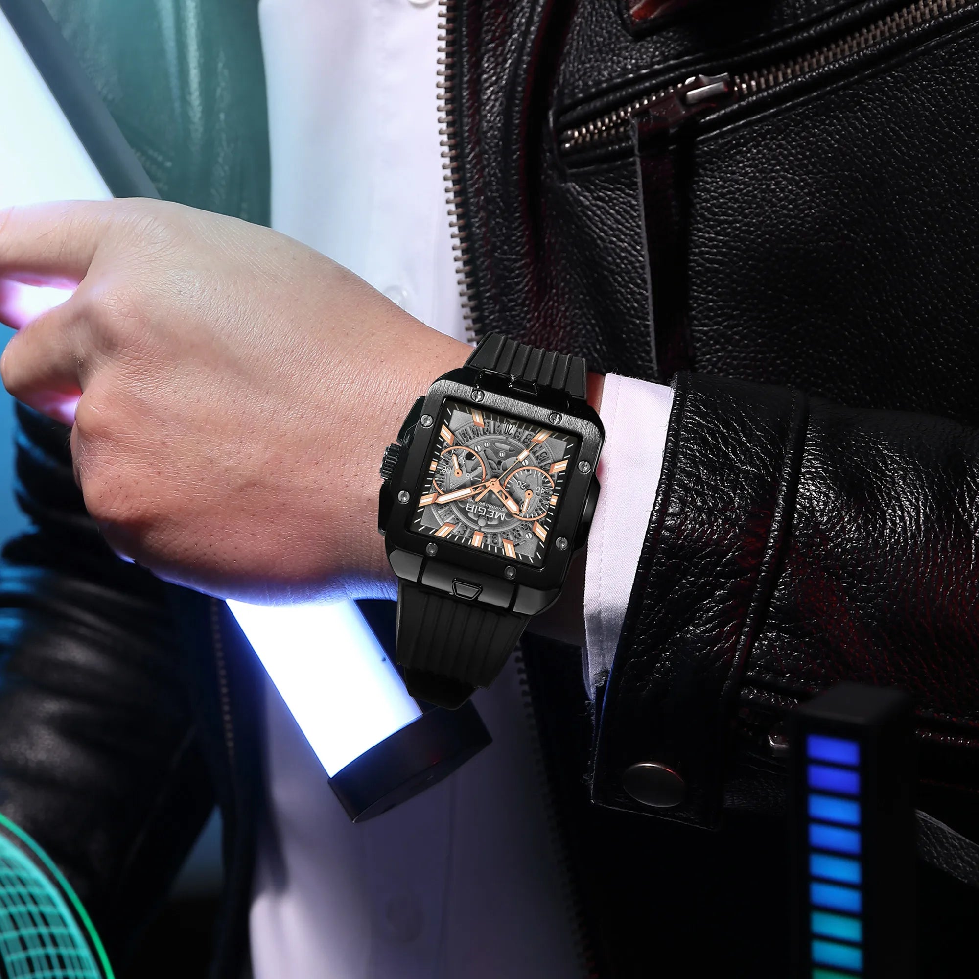 MEGIR 2228 Men’s Sport Chronograph – Silicone Strap & Hardlex Crystal