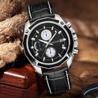 Megir SportLeather Chrono – Men's Waterproof Watch