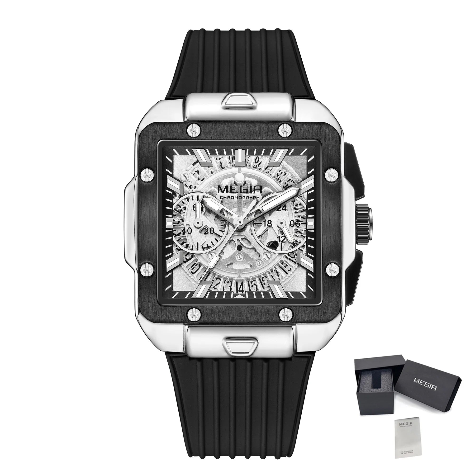MEGIR 2228 Men’s Sport Chronograph – Silicone Strap & Hardlex Crystal