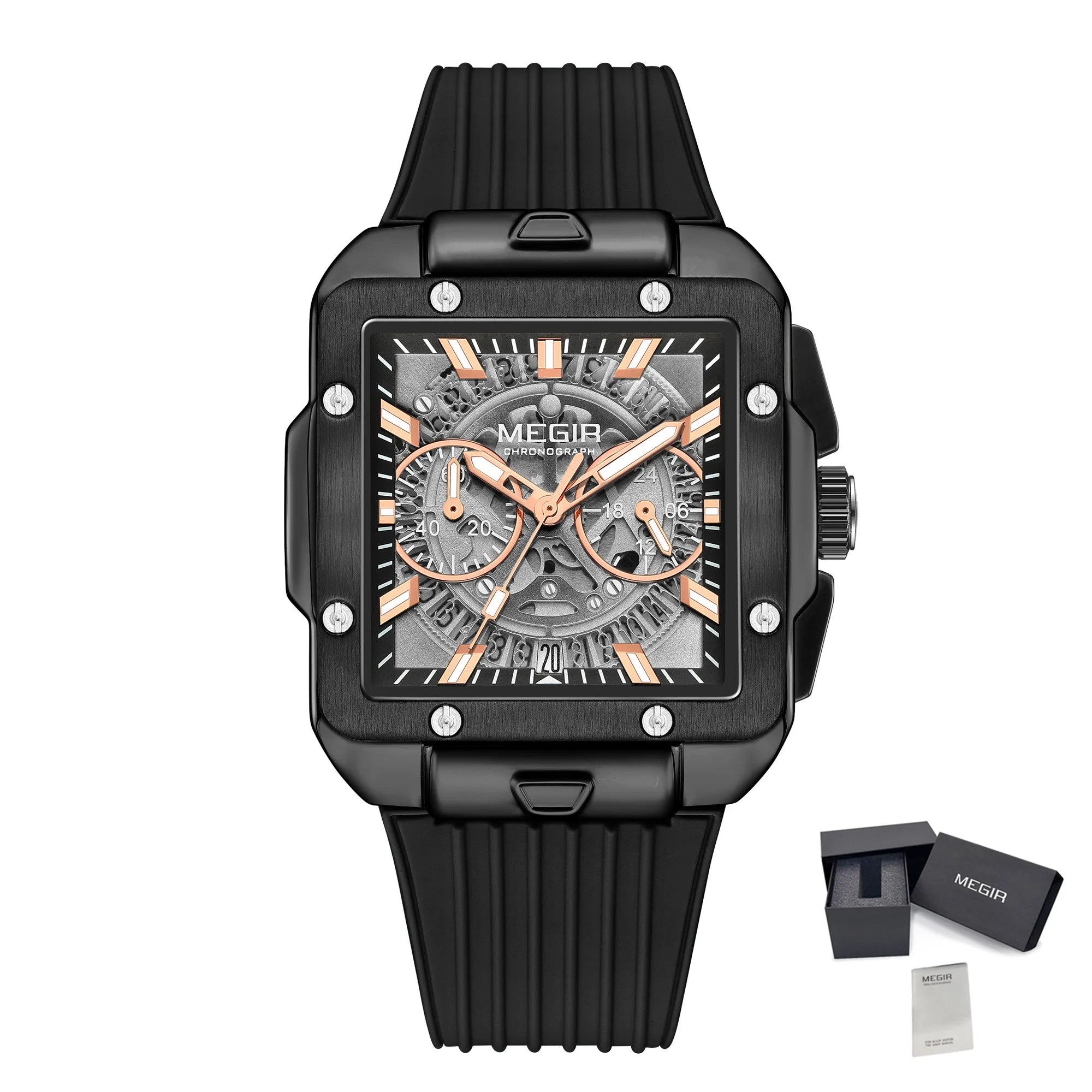 MEGIR 2228 Men’s Sport Chronograph – Silicone Strap & Hardlex Crystal