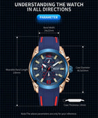 Megir Sport 2063 – Men’s Silicone Chronograph