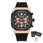 MEGIR 2215 Men’s Sport Watch with Chronograph, Silicone Strap & Analog-Digital Display