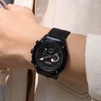 Men’s Military 8138 Watch – Chronograph with Silicone Strap