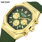 MEGIR 2215 Men’s Sport Watch with Chronograph, Silicone Strap & Analog-Digital Display