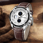 Megir SportLeather Chrono – Men's Waterproof Watch