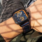 MEGIR Men’s Military Watch – Quartz Chronograph with Leather Strap