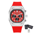 MEGIR 2215 Men’s Sport Watch with Chronograph, Silicone Strap & Analog-Digital Display