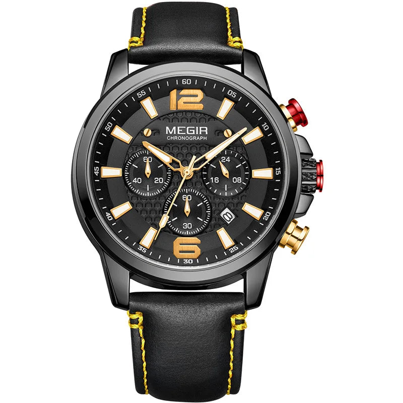 MEGIR – Men’s Luxury Casual Watch with Chronograph & Luminous Display