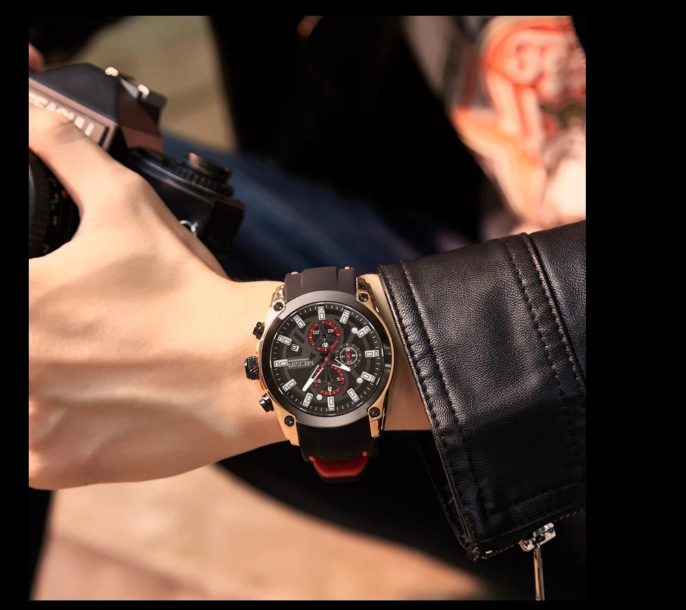 Men’s Sport Watch with Chronograph and Luminous Display – Rugged and Durable Design