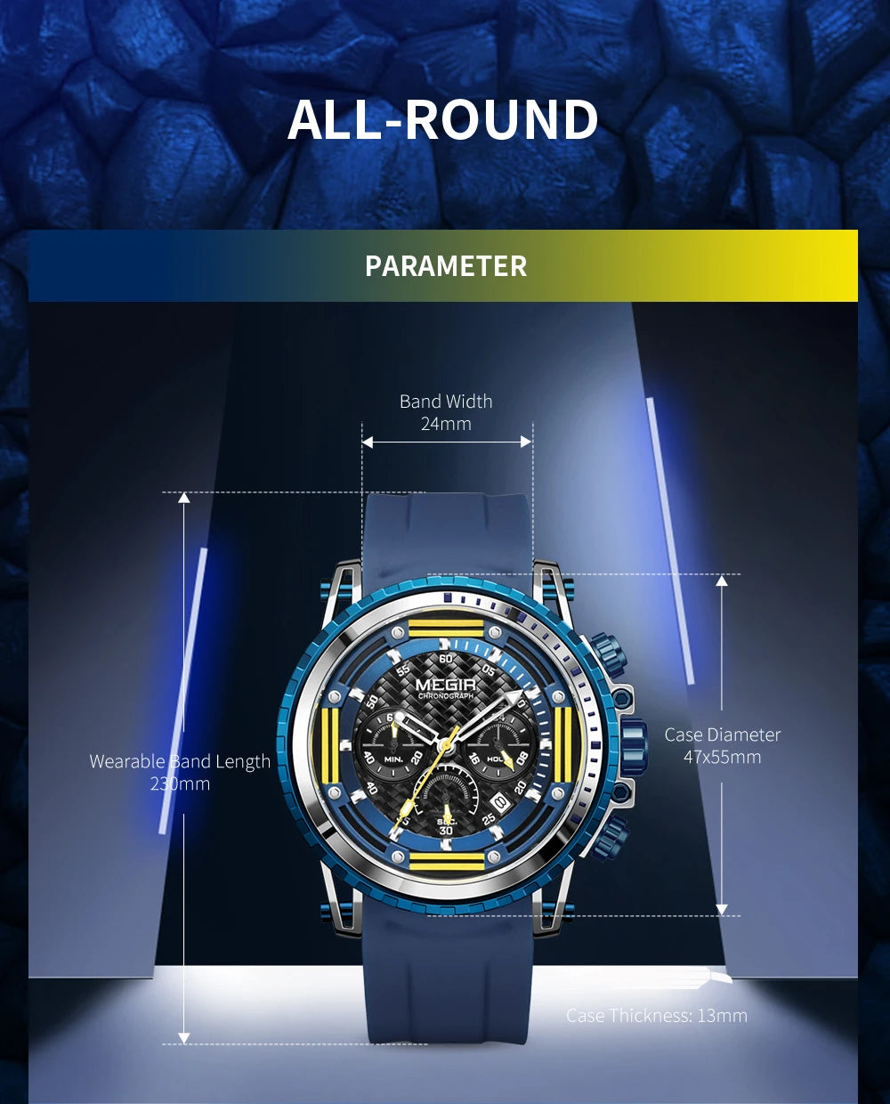 MEGIR StormForce™ Tactical Chronograph Watch