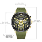 MEGIR – Men’s Military 2222 Quartz Watch with Chronograph and Silicone Strap