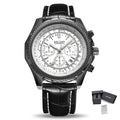 MEGIR 2067 Men’s Sport Quartz Watch with Chronograph and Leather Strap
