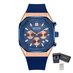 MEGIR 2215 Men’s Sport Watch with Chronograph, Silicone Strap & Analog-Digital Display