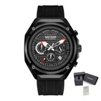 Men’s Military 8138 Watch – Chronograph with Silicone Strap
