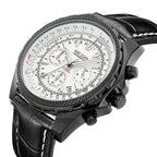 MEGIR 2067 Men’s Sport Quartz Watch with Chronograph and Leather Strap