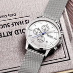 MEGIR Men’s Quartz Waterproof Watch with Chronograph and Night Light