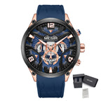 MEGIR – Men’s Military 2222 Quartz Watch with Chronograph and Silicone Strap