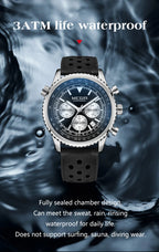 MEGIR – Men’s Military 2276 Watch with Silicone Strap and Chronograph