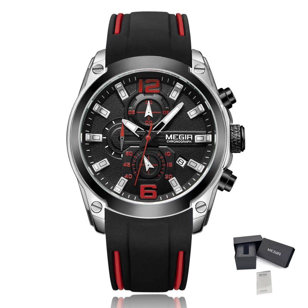 Megir Sport 2063 – Men’s Silicone Chronograph