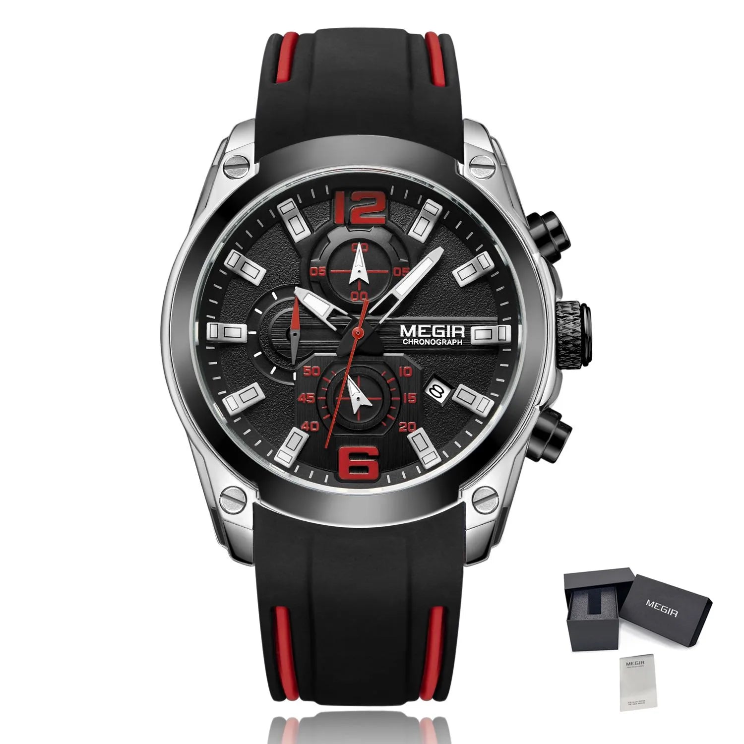 Megir Sport 2063 – Men’s Silicone Chronograph