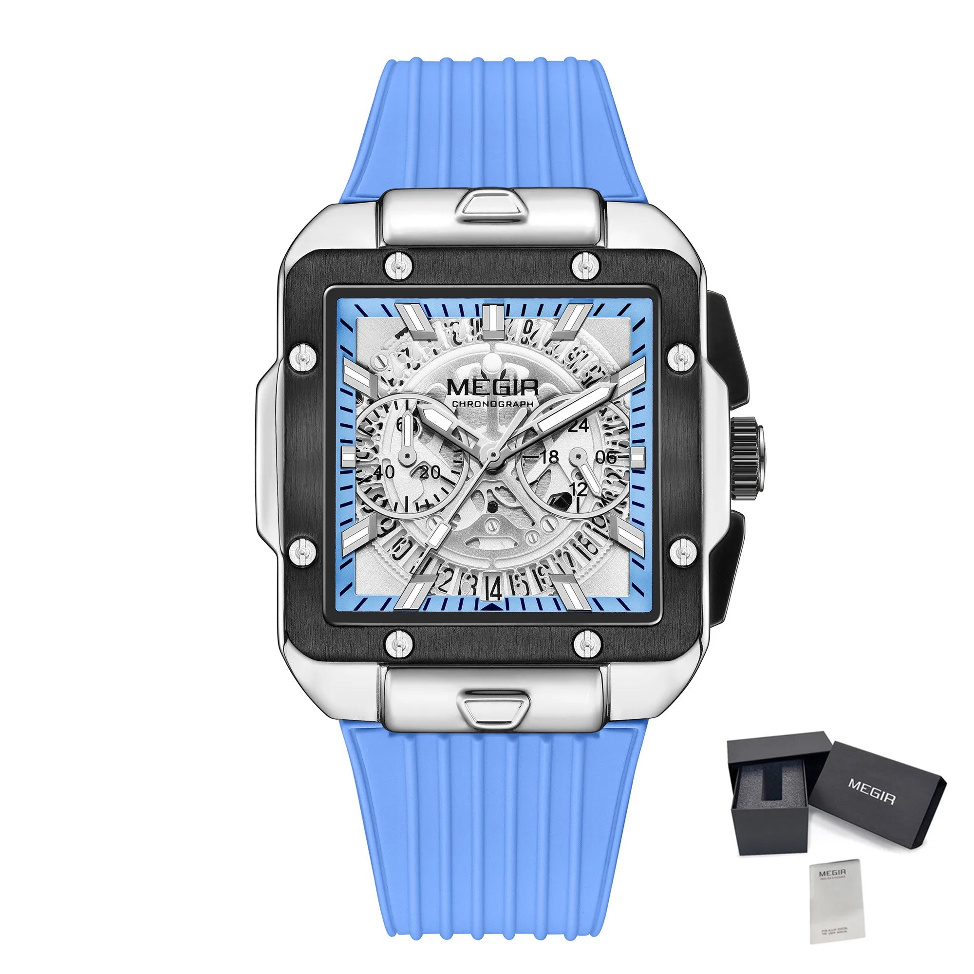 MEGIR 2228 Men’s Sport Chronograph – Silicone Strap & Hardlex Crystal
