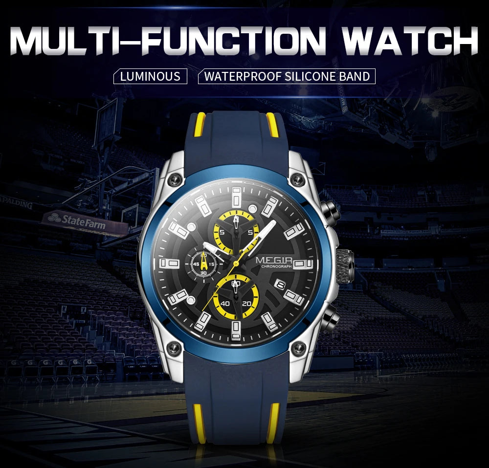 Men’s Sport Watch with Chronograph and Luminous Display – Rugged and Durable Design