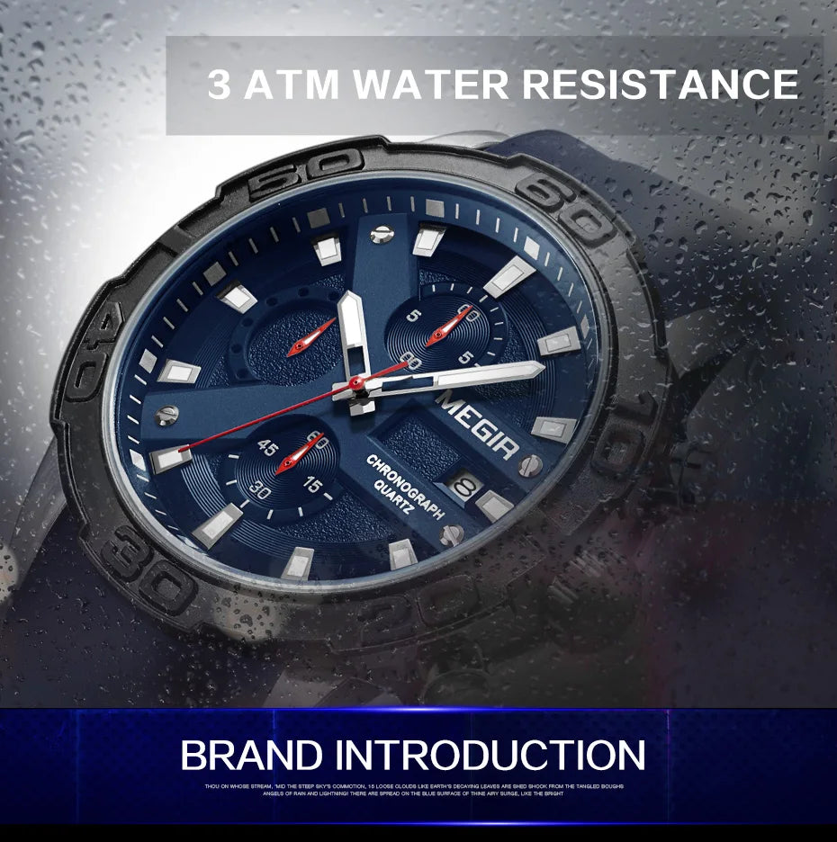 MEGIR XtremeForce™ Military Chronograph Watch