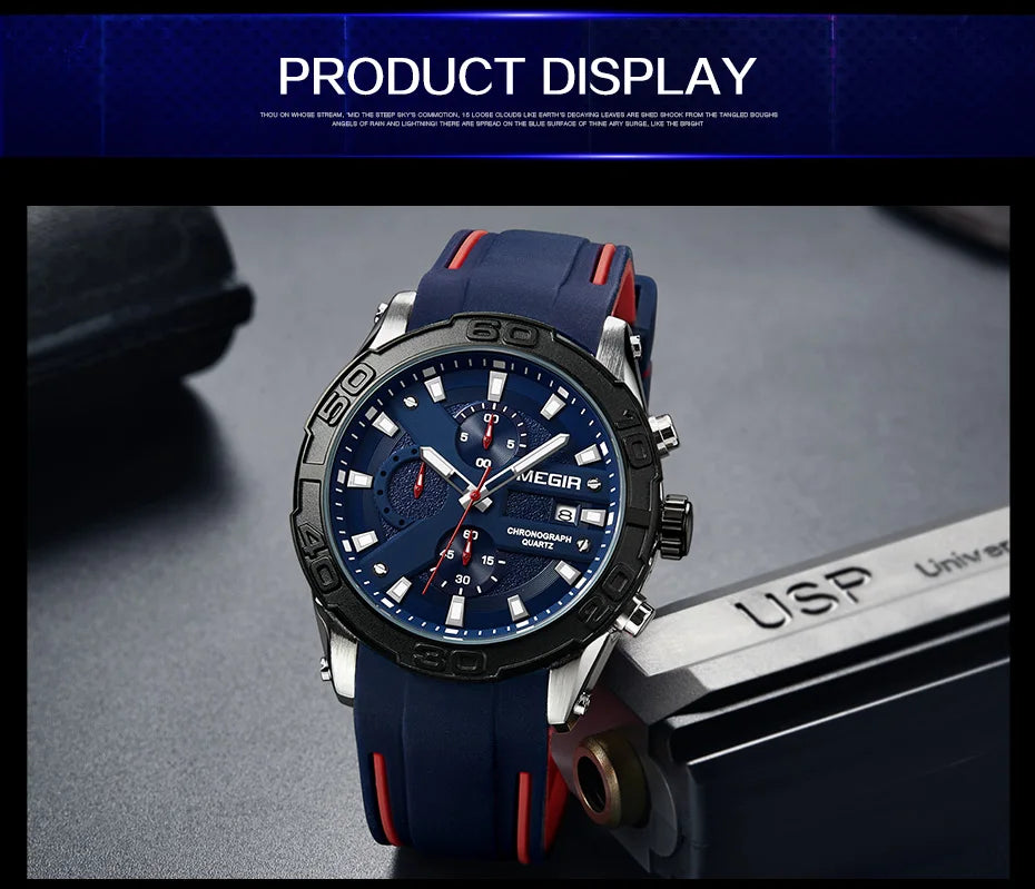 MEGIR XtremeForce™ Military Chronograph Watch