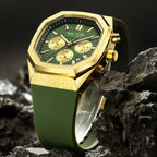 MEGIR 2215 Men’s Sport Watch with Chronograph, Silicone Strap & Analog-Digital Display