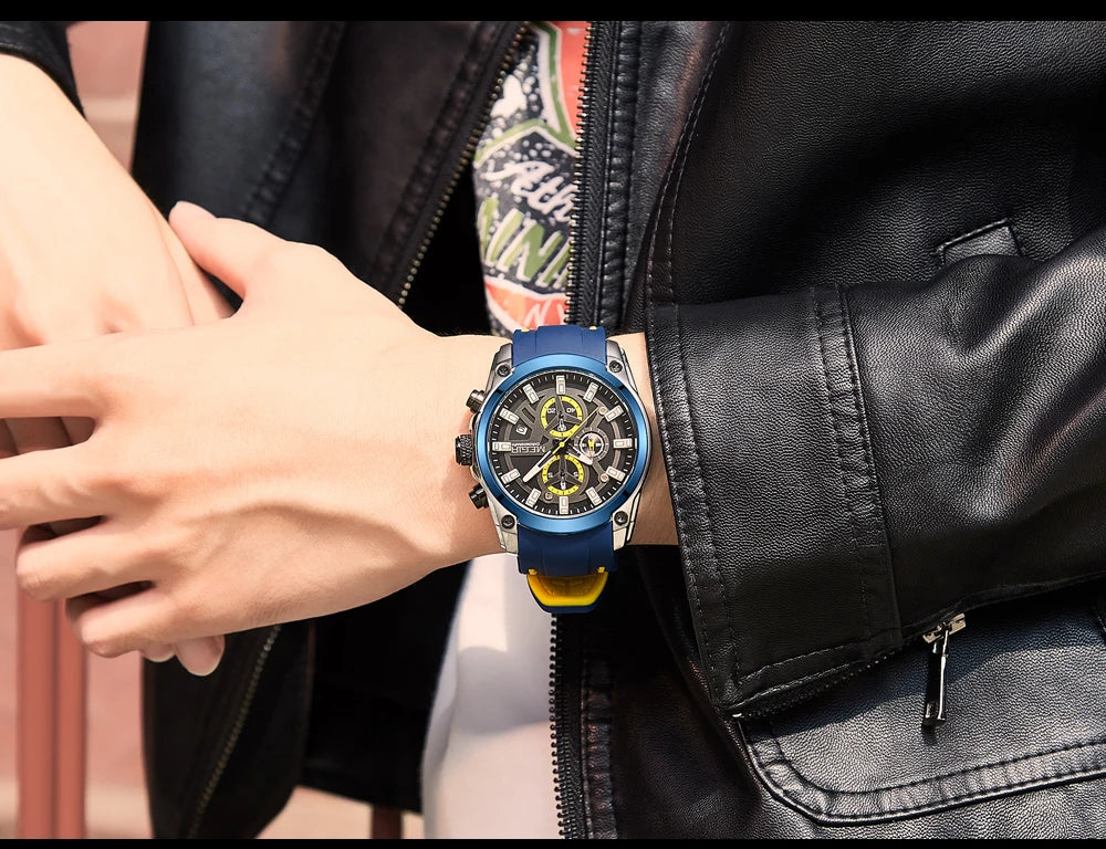 Men’s Sport Watch with Chronograph and Luminous Display – Rugged and Durable Design