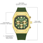 MEGIR 2215 Men’s Sport Watch with Chronograph, Silicone Strap & Analog-Digital Display