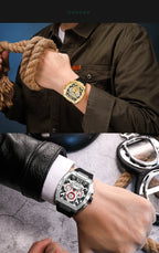 MEGIR Men’s Watch – Waterproof Sport Chronograph with Large Dial