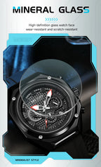 Men’s Military 8138 Watch – Chronograph with Silicone Strap