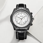 MEGIR 2067 Men’s Sport Quartz Watch with Chronograph and Leather Strap