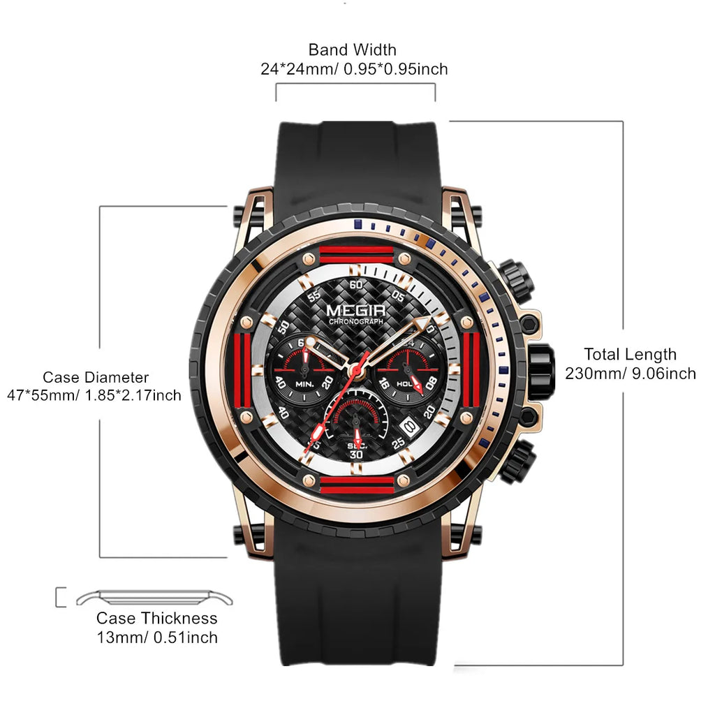 MEGIR StormForce™ Tactical Chronograph Watch