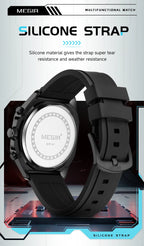 Men’s Military 8138 Watch – Chronograph with Silicone Strap