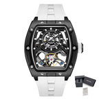 MEGIR Herren-Automatik-Sportuhr mit Hardlex-Glas und Skelett-Design