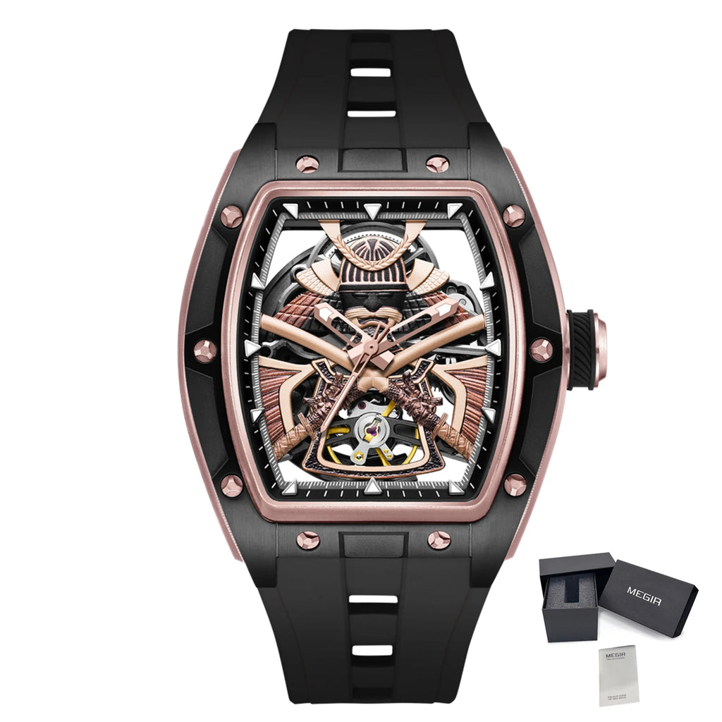 Relógio AutoSkeleton Edge para Homem – Movimento Mecânico e Design Aberto