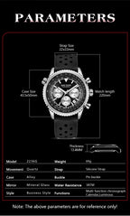 MEGIR – Men’s Military 2276 Watch with Silicone Strap and Chronograph