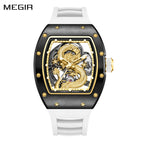 MEGIR Vision Automatic – Luxus-Herrenuhr mit skelettiertem Zifferblatt