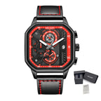 MEGIR Men’s Military Watch – Quartz Chronograph with Leather Strap