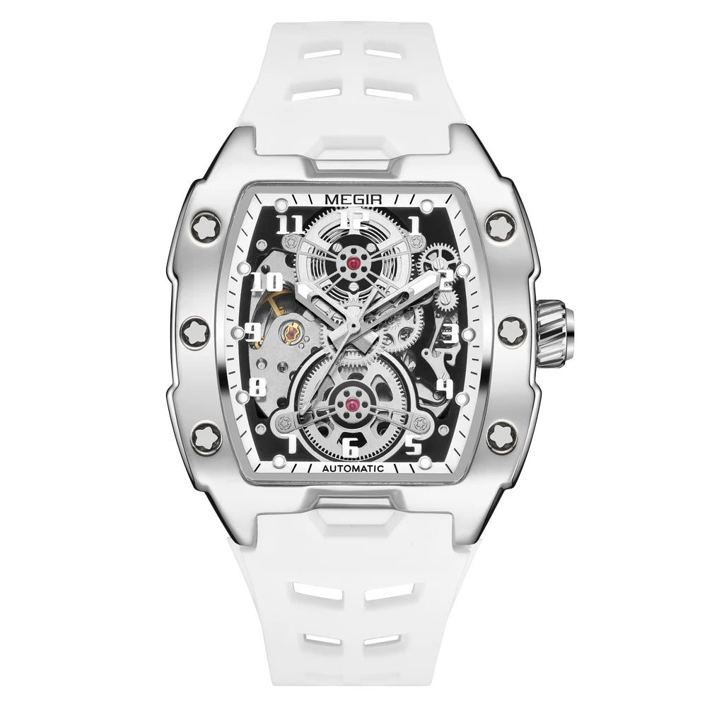 Megir MotionDrive Men's Watch – Automatic Mechanical with Silicone Strap