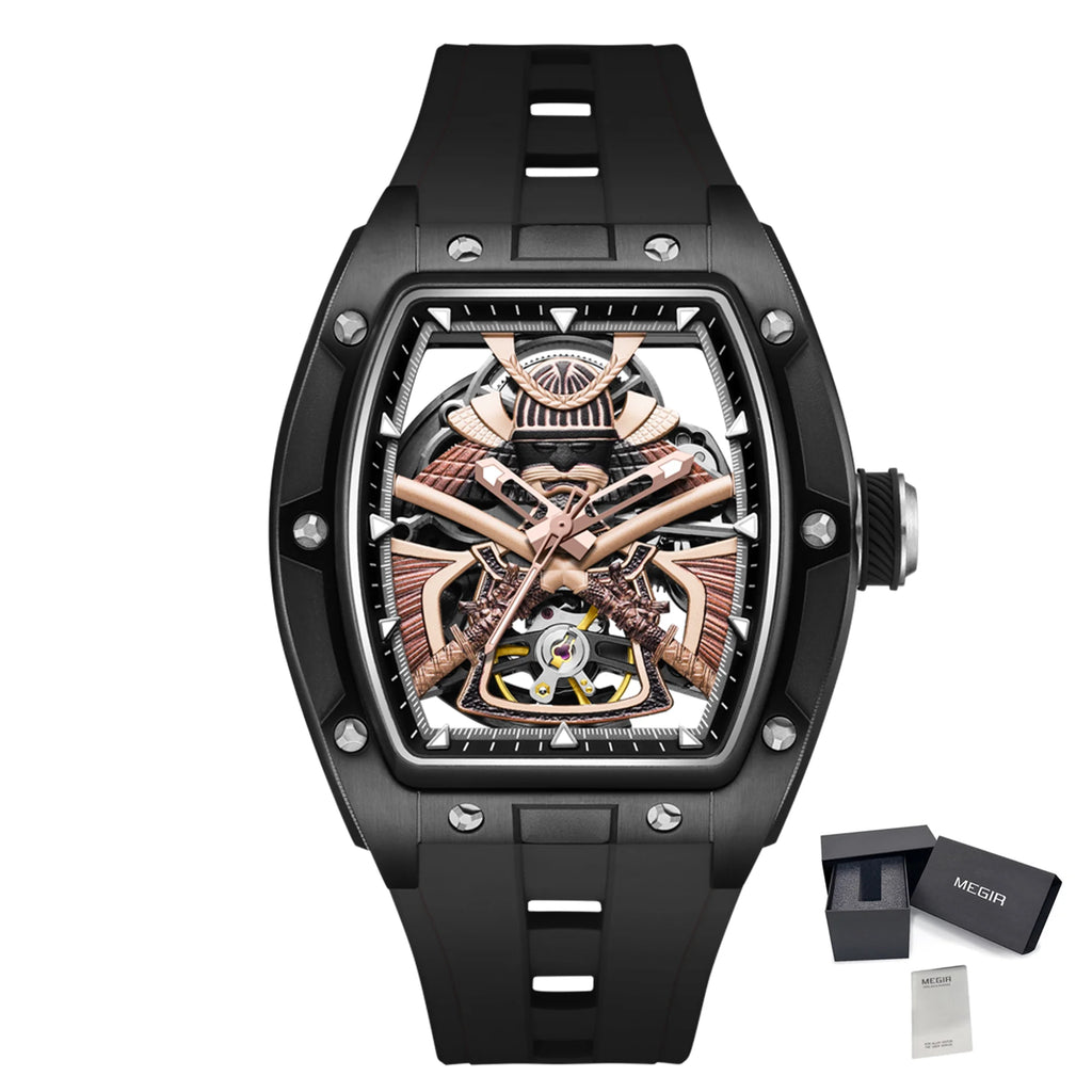 Relógio AutoSkeleton Edge para Homem – Movimento Mecânico e Design Aberto
