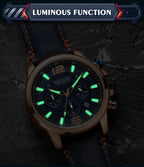 MEGIR – Men’s Luxury Casual Watch with Chronograph & Luminous Display