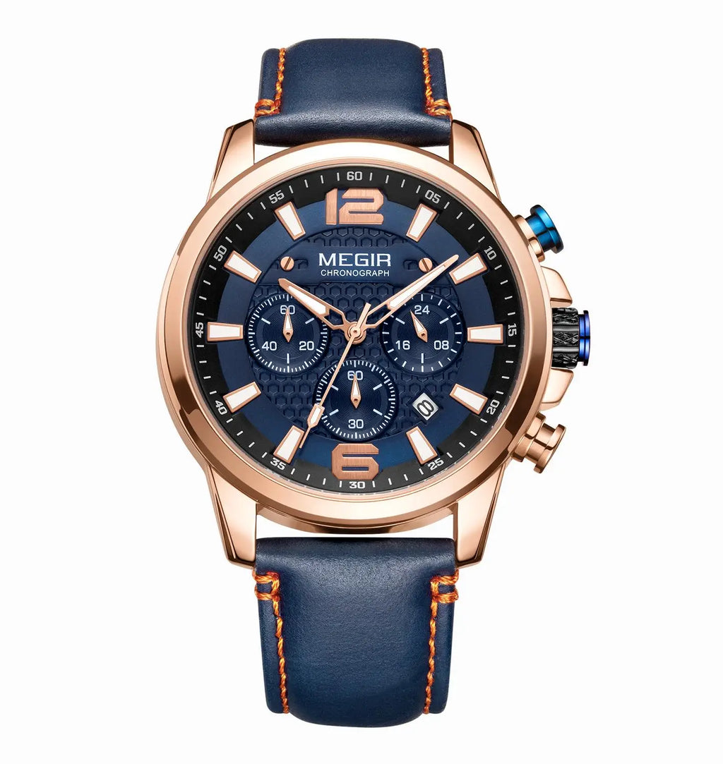 MEGIR – Men’s Luxury Casual Watch with Chronograph & Luminous Display