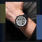 MEGIR – Men’s Military 2222 Quartz Watch with Chronograph and Silicone Strap