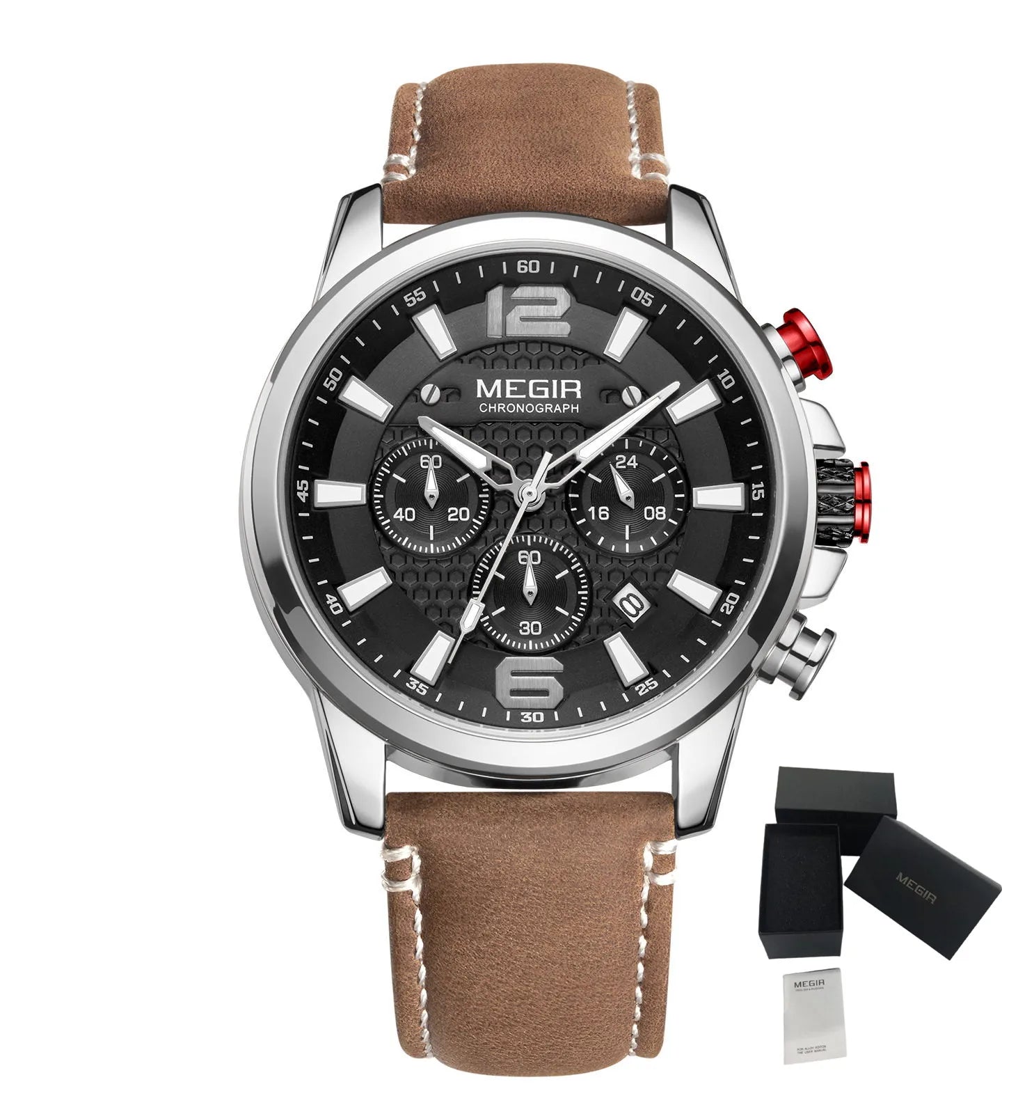 MEGIR – Men’s Luxury Casual Watch with Chronograph & Luminous Display