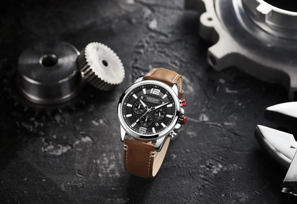 MEGIR – Men’s Luxury Casual Watch with Chronograph & Luminous Display