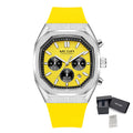 MEGIR 2215 Men’s Sport Watch with Chronograph, Silicone Strap & Analog-Digital Display